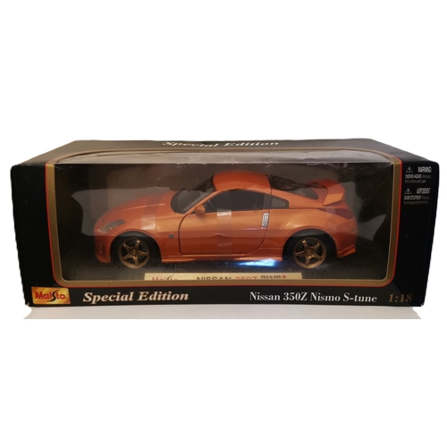 615 - MAISTO Large 1:18 SCALE DIE CAST MODEL OF A NISSAN 350Z NISMO S-TUNE (As New,Original Box ,Special E... 