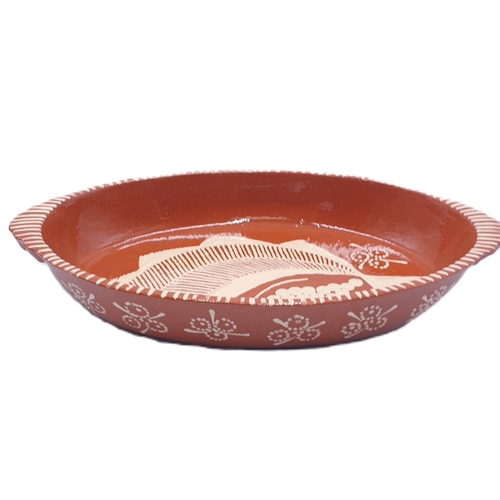 654 - STUDIO POTTERY Extra Large 42cm x 26cm ROASTING DISH