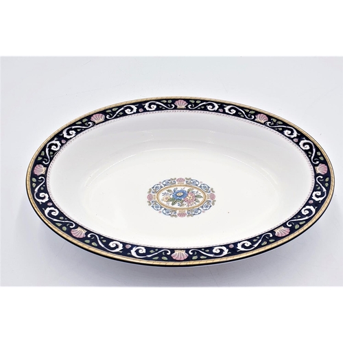 682 - WEDGWOOD CHINA OVAL SERVING BOWL IN THE RUNNYMEADE DESIGN