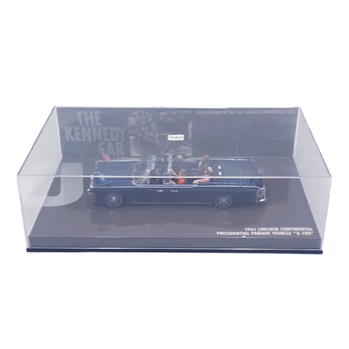 630A - PAUL'S MODELS  MINICHAMPS JFK THE KENNEDY CAR MODEL .LINCOLN CONTINENTAL PRESIDENTIAL PARADE £X-100