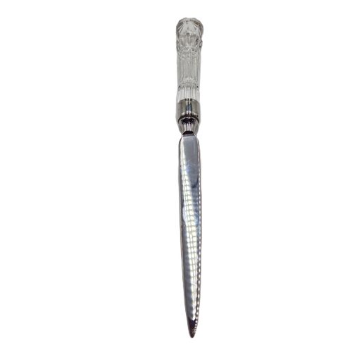 140F - WATERFORD CRYSTAL LETTER OPENER IN THE LISMORE DESIGN