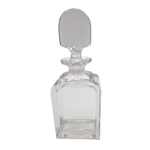 119 - CUT GLASS  (Medium) 13cm  PERFUME BOTTLE AND STOPPER