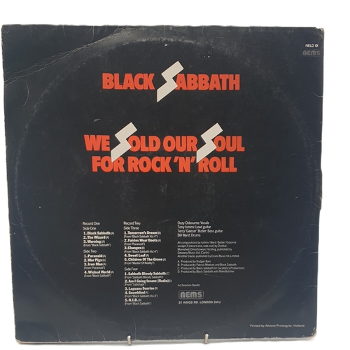 146 - BLACK SABBATH VINYLS (4) ' LIVE AT LAST' 'MASTERS OF REALITY' 'BLACK SABBATH VOL4' & 'WE SOLD OUR SO... 