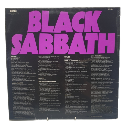 146 - BLACK SABBATH VINYLS (4) ' LIVE AT LAST' 'MASTERS OF REALITY' 'BLACK SABBATH VOL4' & 'WE SOLD OUR SO... 