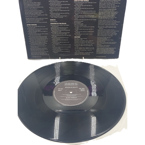 146 - BLACK SABBATH VINYLS (4) ' LIVE AT LAST' 'MASTERS OF REALITY' 'BLACK SABBATH VOL4' & 'WE SOLD OUR SO... 