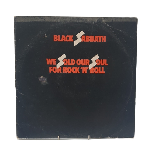 146 - BLACK SABBATH VINYLS (4) ' LIVE AT LAST' 'MASTERS OF REALITY' 'BLACK SABBATH VOL4' & 'WE SOLD OUR SO... 