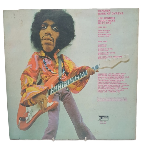 153 - JIMI HENDRIX VINYL 'BAND OF GIPSIES' (Puppets Sleeve) (Rare)  Released 12th June 1970,Label Track Re... 