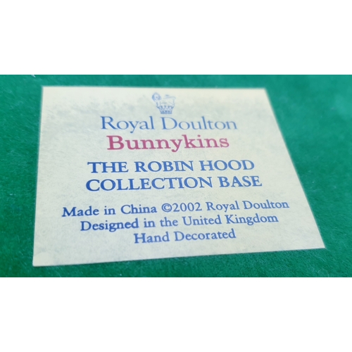 183 - ROYAL DOULTON BUNNYKINS DISPLAY BASE FROM THE 'THE ROBIN HOOD COLLECTION'