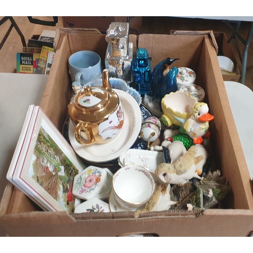 203 - BOX OF VARIOUS CERAMIC ITEMS (Please Note This Lot WILL NOT BE PACKED OR SHIPPED....COLLECT ONLY !!!... 