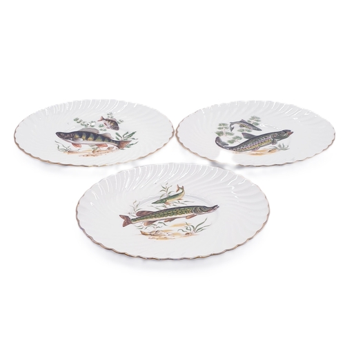 265 - AYNSLEY CHINA 22cm x 16cm FISH DISHES (3)