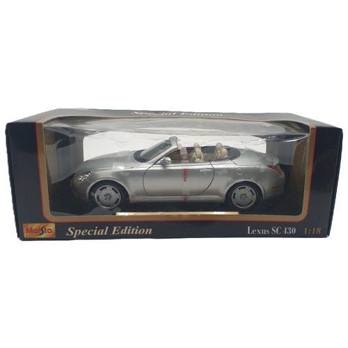 369 - MAISTO DIE CAST (1:18 Scale) MODEL OF A LEXUS SC 430 (Special Edition) (Original Box)