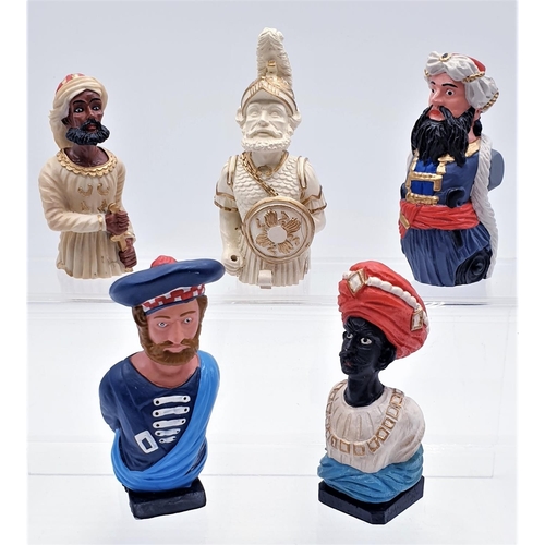 449 - ASSORTED SHIP HEAD FIGURINES (5) (Boxed)