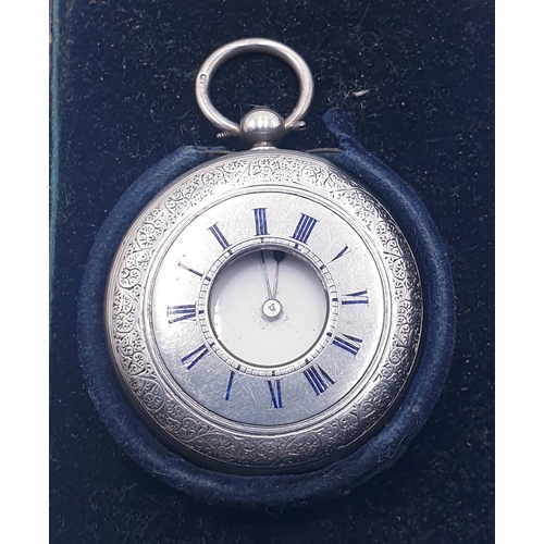 458 - WHITE METAL CASED KEY WATCH By Makers Ollivant & Botsford Of Manchester (Dated Around 1860-65) (Foun... 