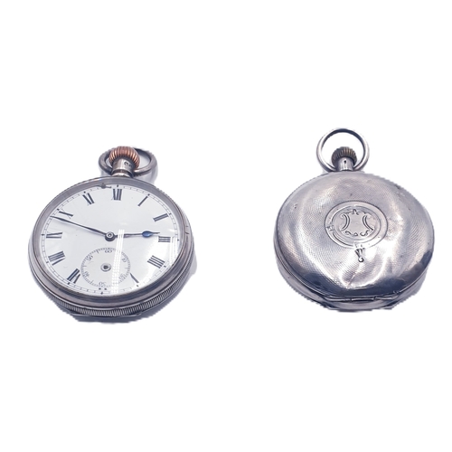 459 - SILVER (Hallmarked) CASED POCKET WATCHES (2) (One Moeris 7 Jewel 1911, The Other Swiss,With Unusual ... 