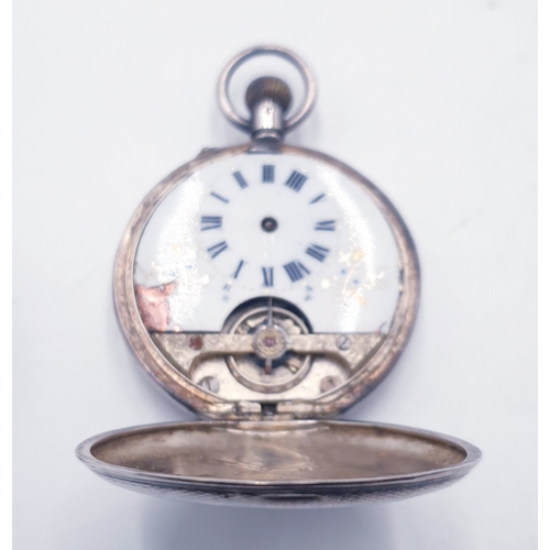 459 - SILVER (Hallmarked) CASED POCKET WATCHES (2) (One Moeris 7 Jewel 1911, The Other Swiss,With Unusual ... 