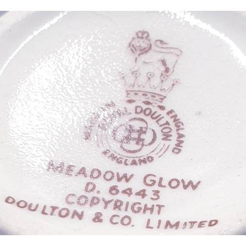 473 - ROYAL DOULTON CHINA COFFEE SET IN THE MEADOW GLOW DESIGN