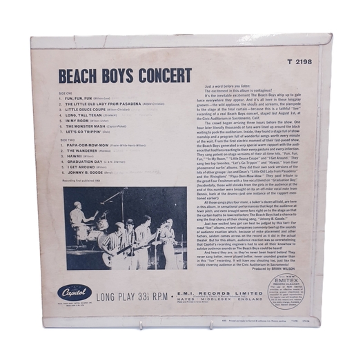 569 - THE BEACH BOYS VINYLS (6) Inc THE BEACH BOYS TODAY, THE BEACH BOYS SURFIN USA, BEST OF THE BEACH BOY... 