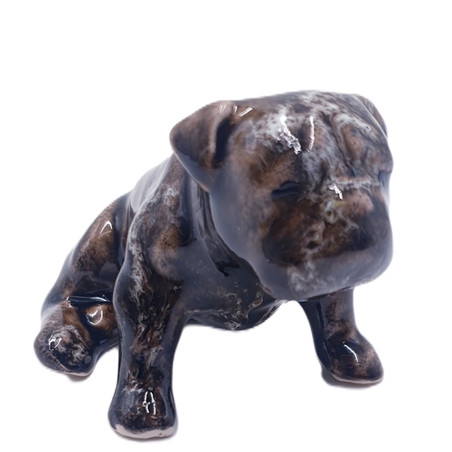 610 - ANITA HARRIS ART POTTERY MODEL OF A BRITISH BULL DOG Signed In Gold By Anita Harris