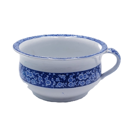 615 - CERAMIC BLUE/WHITE CHAMBER POT