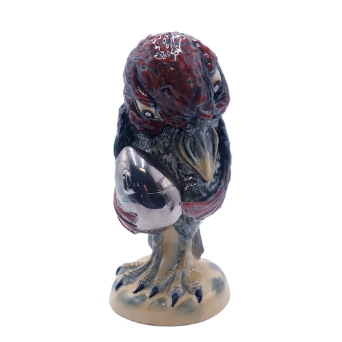 621 - PEGGY DAVIES CERAMICS Large 26cm (Hand Painted) MODEL OF A GROTESQUE BIRD 