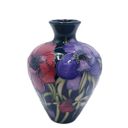 630 - MOORCROFT 18cm VASE (Red Dot)