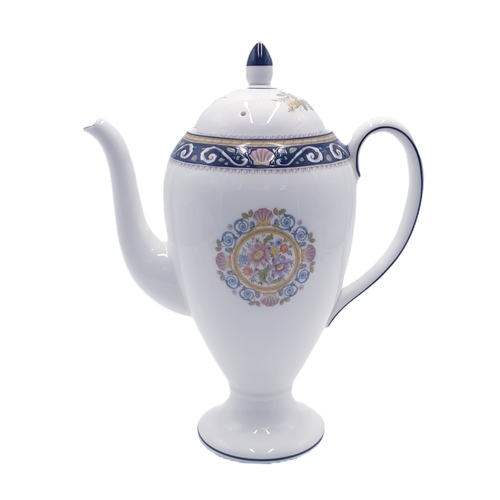 669 - WEDGWOOD CHINA COFFEE POT IN THE RUNNYMEADE DESIGN