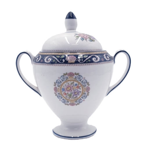 671 - WEDGWOOD CHINA Large LIDDED SUGAR IN THE RUNNYMEADE DESIGN