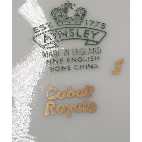 710 - AYNSLEY CHINA PLATES  (Qty Of) IN THE CALBALT ROYALE DESIGN