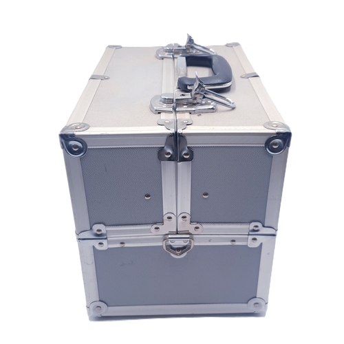 814 - METAL Large _____cm x _____cm x _____cm STORAGE BOX (With Keys And Shoulder Strap)