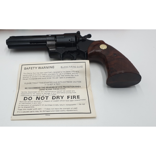 68 - BLANK FIRING POLICE TYPE .357 REVOLVER (Original Box And Instructions) (Please Note This Is Not A To... 