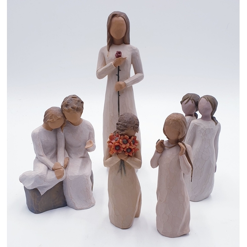 75 - WILLOW TREE CHARACTER FIGURINES (5) (The Tallest Being 23cm)