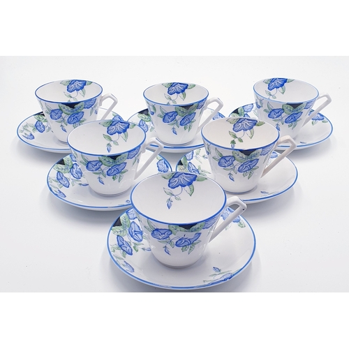 114 - ROYAL STAFFORD CHINA ART DECO CUPS & SAUCERS (6) (Marked 2nds)