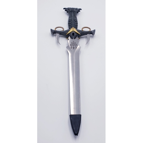 132 - ORNAMENTAL GOTHIC KNIFE/DAGGER.
(Please Note This Lot WILL NOT BE PACKED OR SHIPPED....COLLECT ONLY ... 