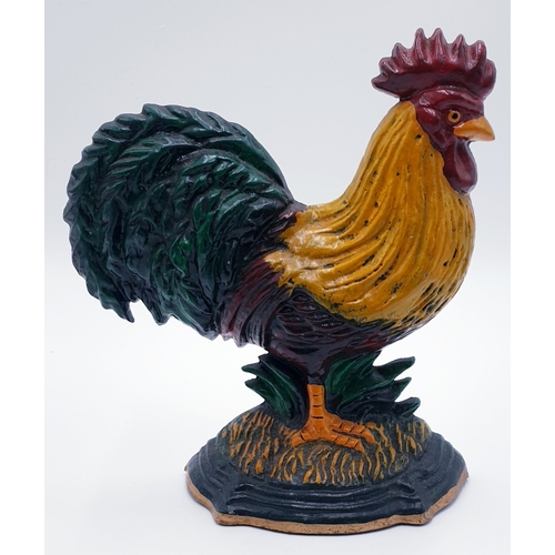 150 - CAST IRON DOOR STOP FASHIONED AS A ROOSTER