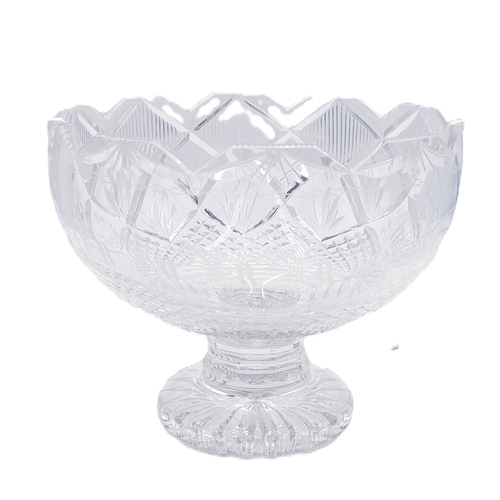 672 - EDINBURGH CRYSTAL Large 23cm Dia CORONATION BOWL    (Boxed And Certificate )