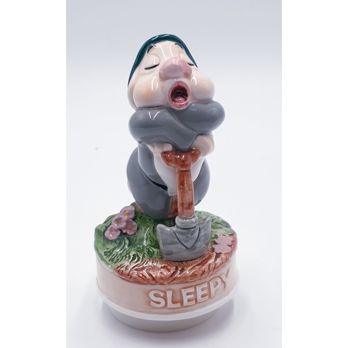 708 - SCHMID PORCELAIN 16.5cm DISNEY MUSICAL FIGURINE (Plays 