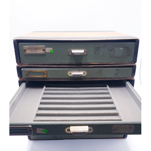 723 - WATCHMAKERS 31cm x 29cm x 34cm FIVE DRAWER STORAGE CABINET/DRAWERS ,Etc.
 (Please Note This Lot WILL... 