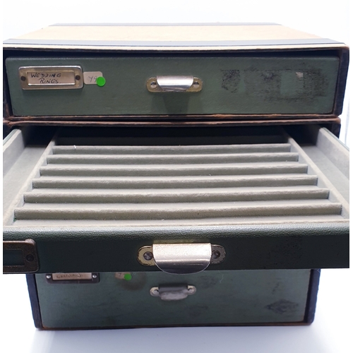 723 - WATCHMAKERS 31cm x 29cm x 34cm FIVE DRAWER STORAGE CABINET/DRAWERS ,Etc.
 (Please Note This Lot WILL... 