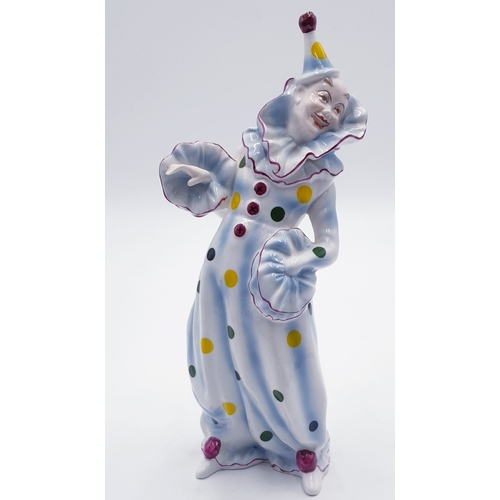 734 - COALPORT CHINA Large FIGURINE OF A CLOWN