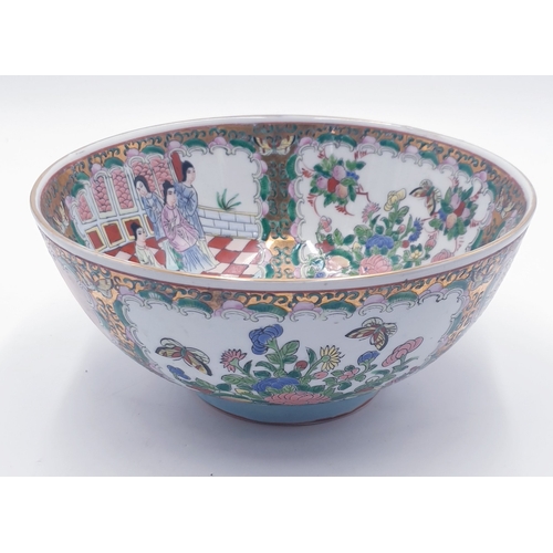 761 - CERAMIC Large 25.5cm Dia ORIENTAL BOWL