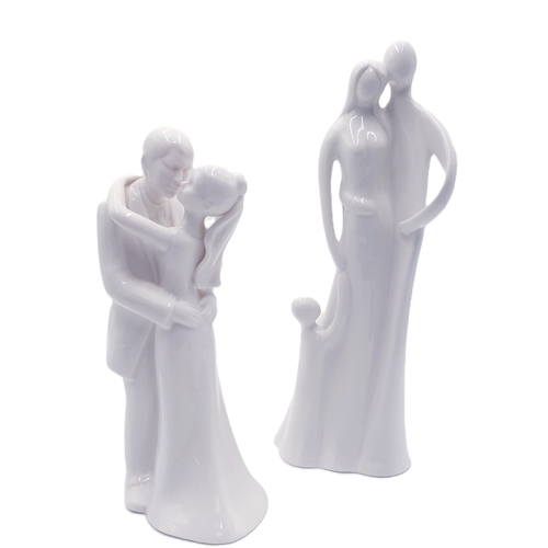 772 - REGENCY FINE ARTS CHINA Extra Large 27cm FIGURINE OF A BRIDE And GROOM TOGETHER WITH CERAMIC Extra L... 