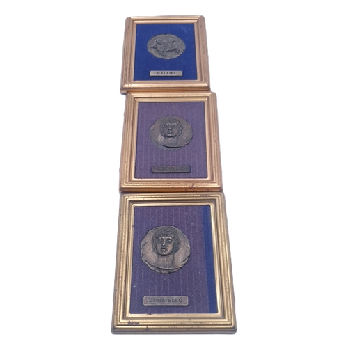 780 - ITALIAN 10cm x 7cm FRAMED PLAQUES (3)