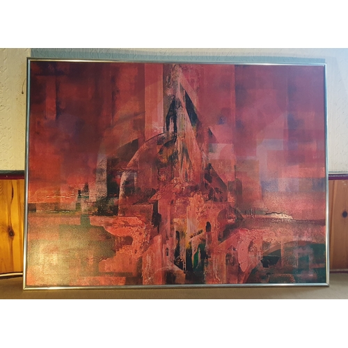 240 - OIL ON CANVAS Extra Extra Large 123cm x 92cm PAINTING BY Jan Christian Wenczka (Possibly From The Lo... 