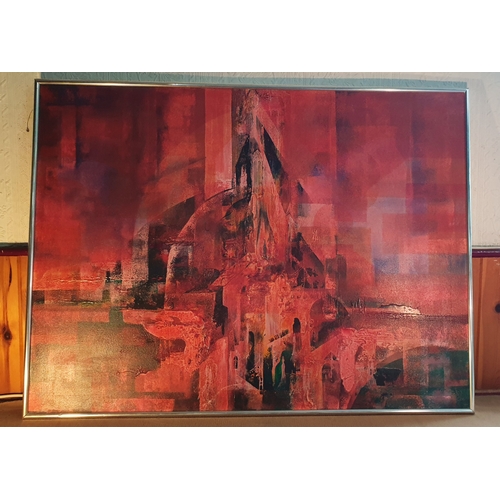 240 - OIL ON CANVAS Extra Extra Large 123cm x 92cm PAINTING BY Jan Christian Wenczka (Possibly From The Lo... 