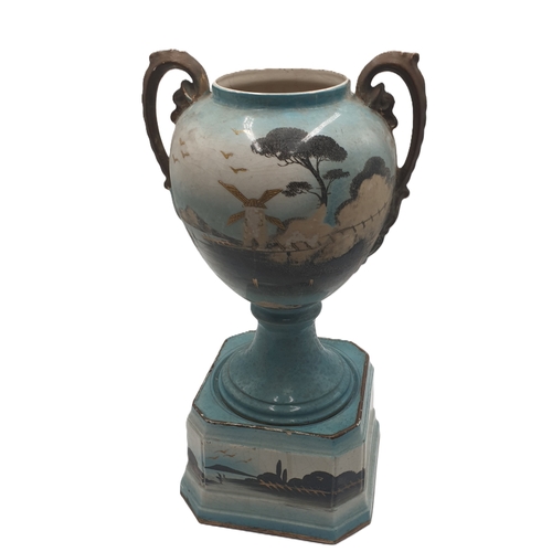 263 - CERAMIC Extra Large TWIN HANDLED URN / VASE (Bought Has Seen)(Please Note This Lot WILL NOT BE PACKE... 