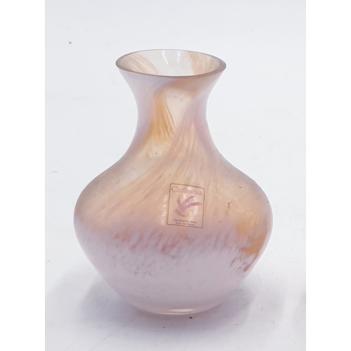 105 - CAITHNESS CRYSTAL GLASS VASES (2)