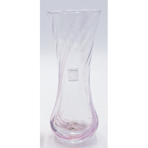 105 - CAITHNESS CRYSTAL GLASS VASES (2)