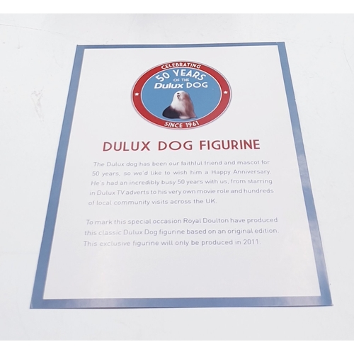 307 - ROYAL DOULTON MODEL OF A DULUX DOG (Made For One Year Only --To Celebrate 50 Years Of Dulux)  (Origi... 