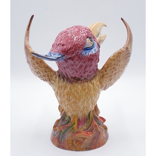 393 - PEGGY DAVIES STUDIO'S Large 28cm x 22cm (Hand Painted) MODEL OF A GROTESQUE BIRD 