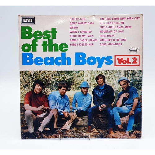 526 - VINYL ALBUMS (6) SURFER GIRL, THE BEACH BOYS. LITTLE DUECE COUPE, THE BEACH BOYS. THE BEACH BOYS CHR... 